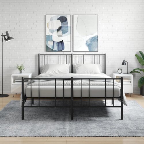 vidaXL Noćni ormarići 2 kom sjajni bijeli 40x35x50cm konstruirano drvo Cijene