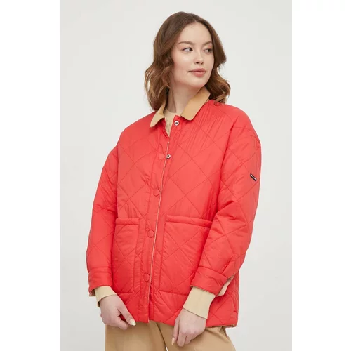 PepeJeans Dvostranska jakna ženska, rdeča barva