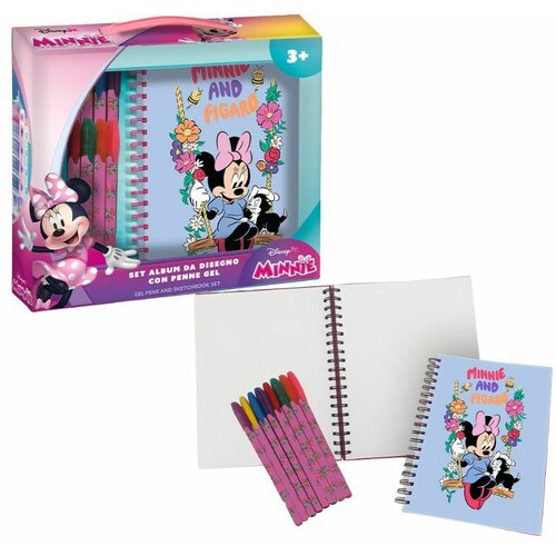  KREATIVNI SET SA DNEVNIKOM I FLOMASTERIMA MINNIE MIN1309 Slike