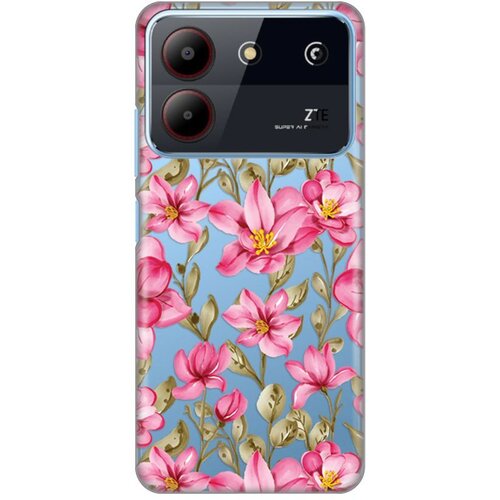  Torbica Silikonska Print za ZTE Blade A54 Magnolia Slike