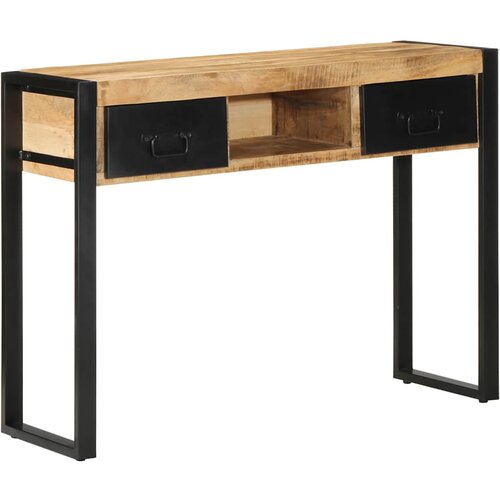 vidaXL konzolna miza 100x35x75 cm Masivni neobdelan les Mango Cene