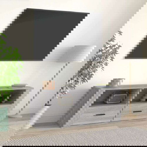 TV omarica siva sonoma 100x35x40 cm inženirski les, (20734100) Slike