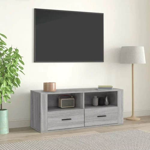 TV omarica siva sonoma 100x35x40 cm inženirski les, (20734100)