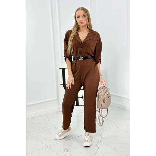 Kesi Overall with decorative mocca belt