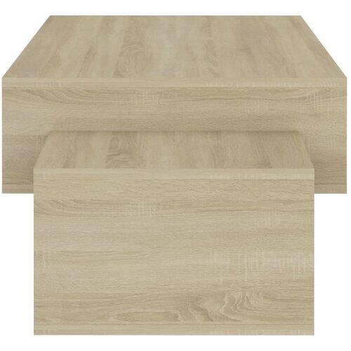  Stolić za kavu boja hrasta 105 x 55 x 32 cm konstruirano drvo Slike