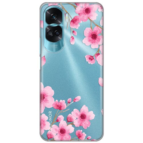  torbica silikonska print skin za honor 90 lite rose flowers Cene