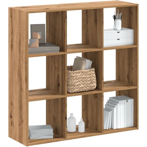 vidaXL Knjižna omara artisan hrast 102x32x102 cm inženirski les Cene