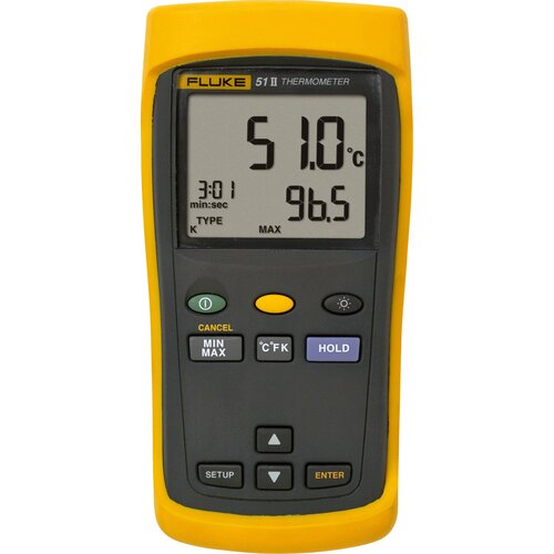 FLUKE 51 II naprava za merjenje temperature -250 - +1372 °C Vrsta senzorja J\, K\, T\, E, (20634195) Cene