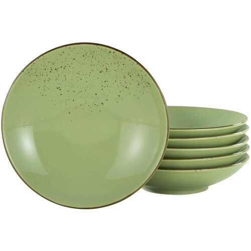 Creatable Set Globokih Krožnikov Green, 6-Delni Slike