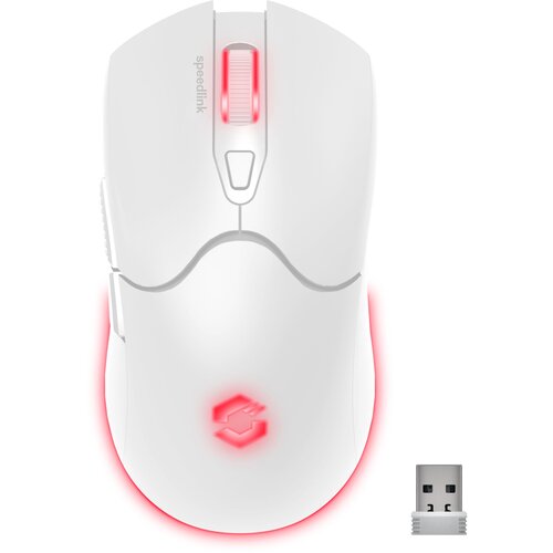 Speedlink VELOX Rechargeable RGB Gaming Mouse Wireless white Slike
