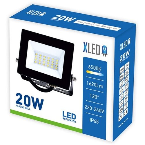 Xled led reflektor 50W, 6500K, 4000Lm ,IP65, AC220-240V beli Cene