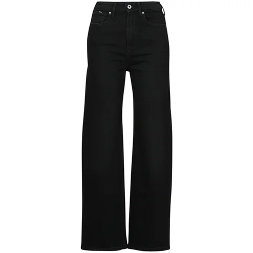 PepeJeans Jeans flare WIDE LEG JEANS UHW Črna