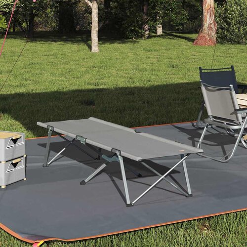  Sklopivi kamperski krevet Siva 194 x 62,5 x 42,5 cm Cijene