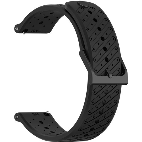 INF Združljiv s Suunto RACE2 22 mm silikonski pa&scaron;ček za uro s po&scaron;evnimi luknjami Black, (5000071390) Cene