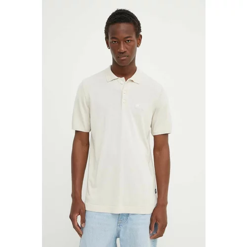 G-star Raw Polo majica za muškarce, boja: bež, bez uzorka, D24663-D618