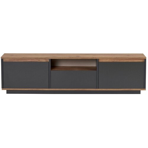 Kalune Design tv polica sentinel anthracite atlantic pine Slike