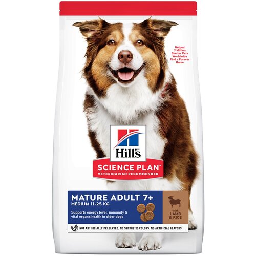 Hill’s Science Plan Mature Adult 7+ Medium Hrana za Pse sa Jagnjetinom i Pirinčem, 14 kg Cene
