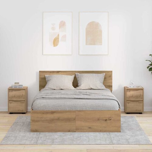  Noćni ormarići 2 pcs Umjetnički hrast 30,5 x 30 x 43 cm Cijene