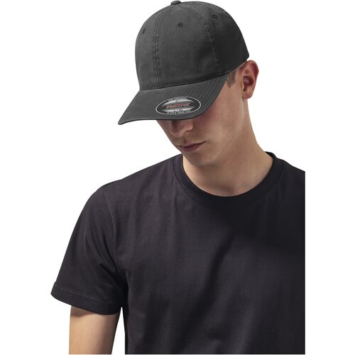 Flexfit Garment Washed Cotton Dad Hat Black Cene