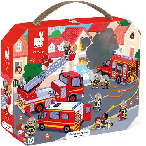 Janod otro&amp;scaron;ka sestavljanka firemen 24 kosov Slike