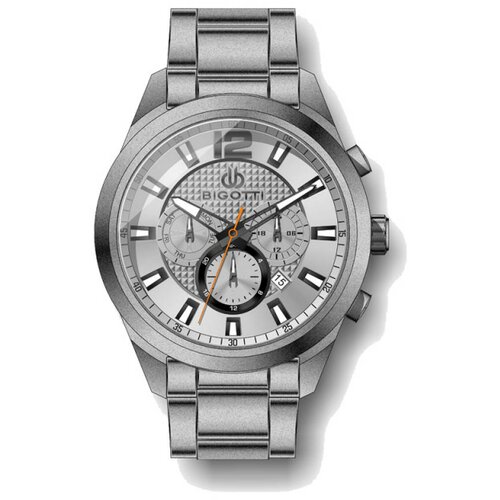 Bigotti muški multifunction sivi sportski ručni sat sa sivi metalnom narukvicom Cene