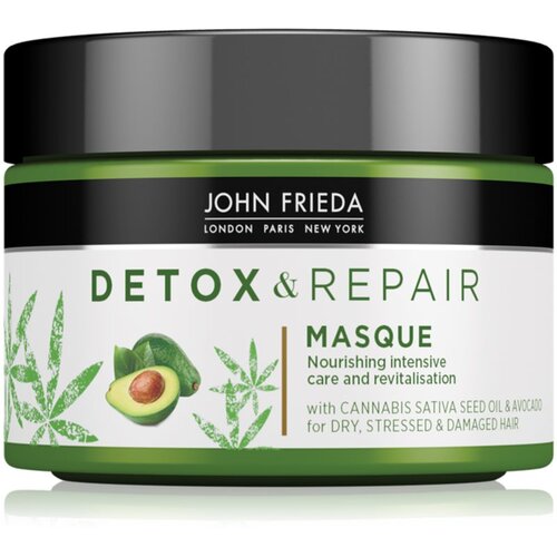 John Frieda Detox &amp;amp; Repair detoksikacijska maska za o&amp;scaron;tećenu kosu 250 ml Slike