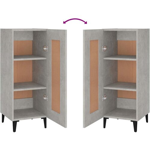  Komoda siva boja betona 34,5x34x90 cm od konstruiranog drva Slike
