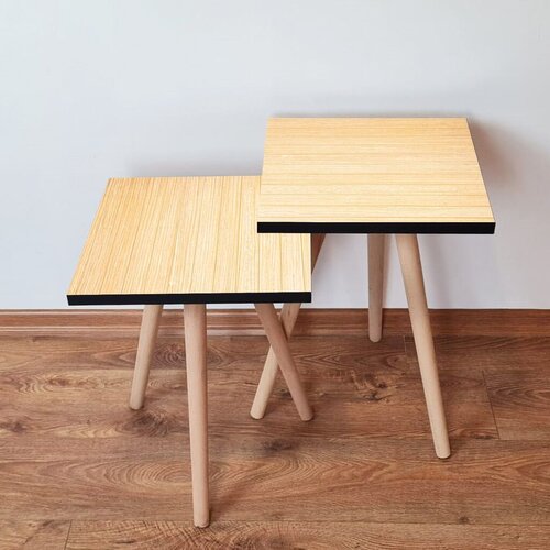 Hanah home set klub stočića 2Shp118, 2 komada, Svetlorozi Slike