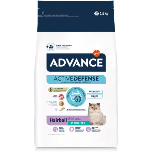Advance cat adult sterilized hairball 1.5 kg Cene