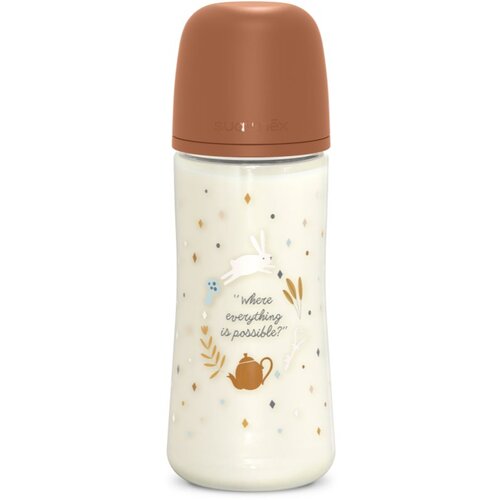 Suavinex Wonderland SX Pro Physiological Anti-Colic steklenička za dojenčke L Dense Flow 6 m+ Brown 360 ml Slike