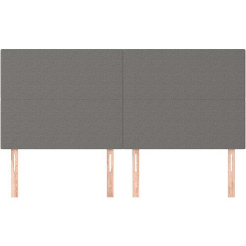  Uzglavlja 4 kom tamnosivi 80x5x78/88 cm od tkanine Slike