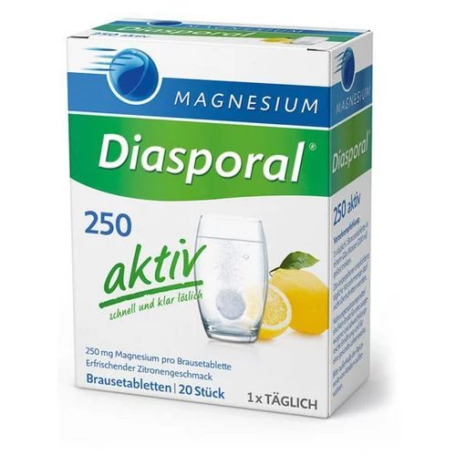  Magnesium-Diasporal 250 Aktiv, šumeče tablete