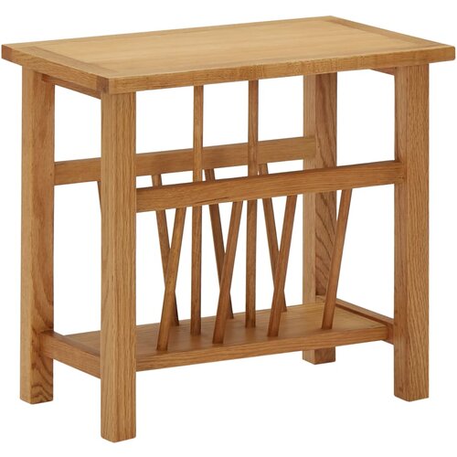 vidaXL Stolić za časopise 45 x 27 x 42 cm od masivne hrastovine Cijene