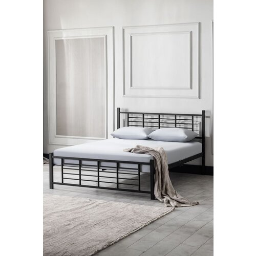 Hanah home francuski ležaj K01, 160x95x200 cm, Crni Slike