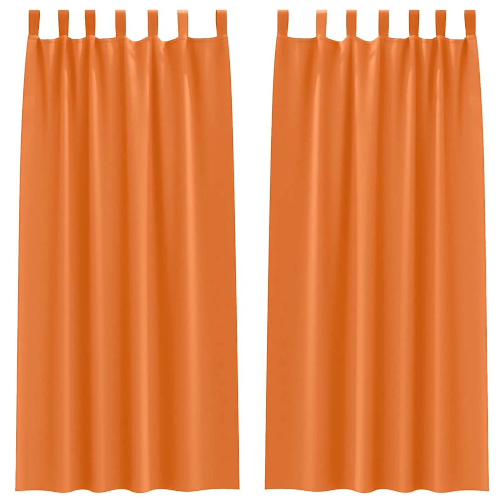 vidaXL Zavese za zatemnitev z obroči 2 pcs Svetlo oranžna 225 x 140 cm, (5000149130) Cene
