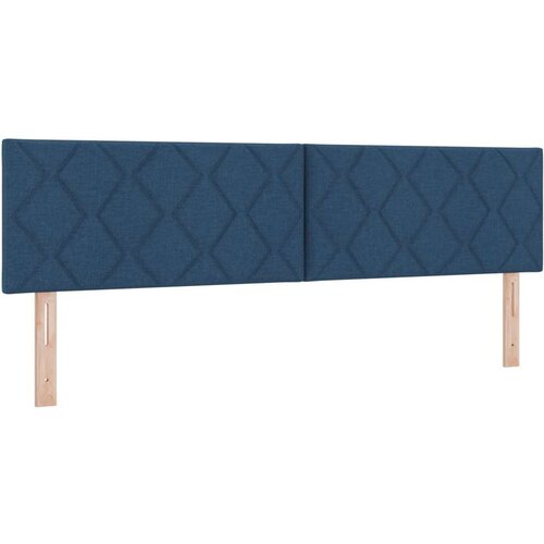 VidaXL Box Spring krevet s madracem plav i 180x200 cm tkanine Slike