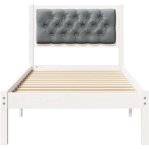  Okvir za krevet Svijetlo siva 90 x 190 cm tkanina Slike