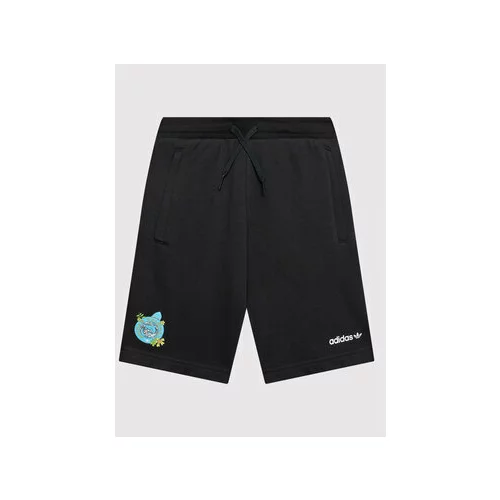 Adidas Športne kratke hlače Graphic Stoked Beach HF7447 Črna Regular Fit