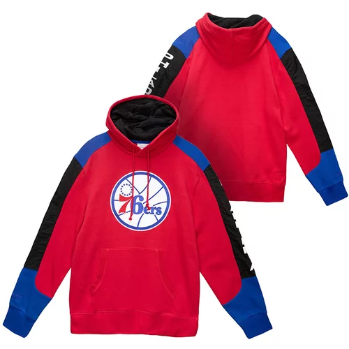 Mitchell And Ness Philadelphia 76ers Mitchell & Ness Fusion pulover s kapuco