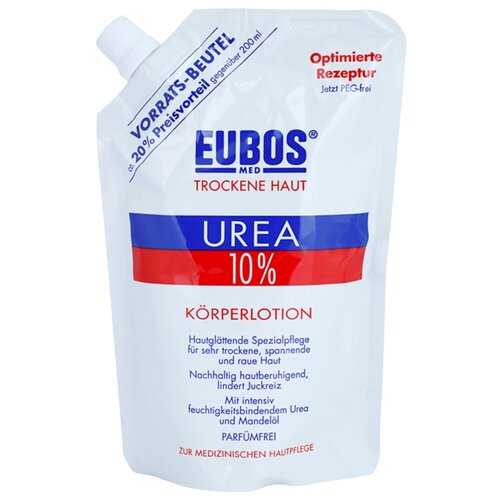 Eubos Dry Skin Urea 10% vlažilni losjon za suho in srbečo kožo nadomestno polnilo 400 ml Cene