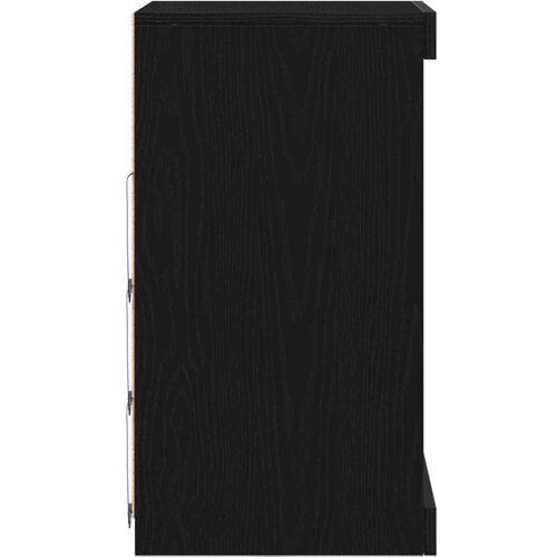  Komoda s LED svjetlima Crna hrastovina 41x37x67 cm Slike