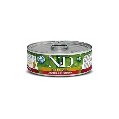 N&d hrana u konzervi za mačiće - Prime - Piletina i nar - 80gr Slike