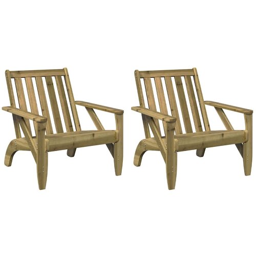 Maison Chic Vrtni stoli - Stol za vrt Adirondack 2 kosa Impregniran les borovec JS1851, (21877246) Slike