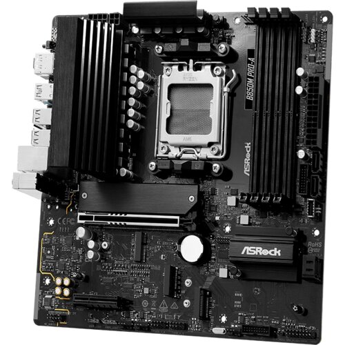 AsRock MB B850M PRO-A 4xDDR5, 3xM.2, 4xSATA, 17xUSBHDMI, DP, RAID, Micro ATX Slike