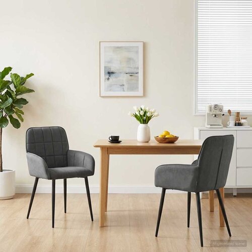  Trpezarijske stolice 2 pcs Bar&scaron;un Tamnosiva 57 x 50 x 85 cm Cijene