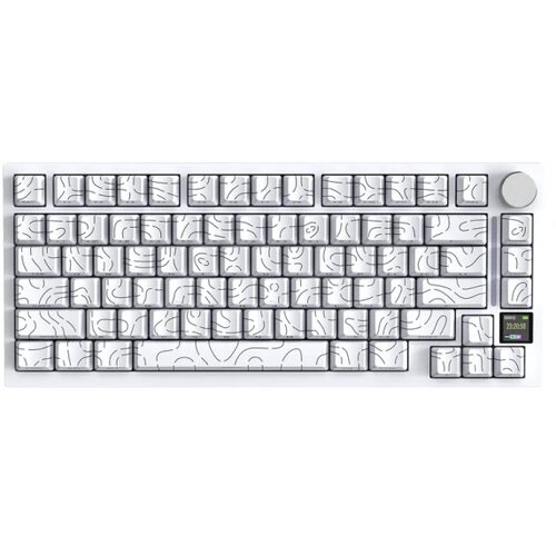 Attack Shark bežična gaming tastatur X820Ultra mehanička/trimode/tft screen/gasket/white countur Slike