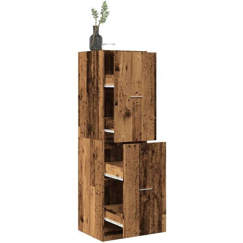 vidaXL Lekarniška omara starinski les 40x41x144,5 cm inženirski les Cene
