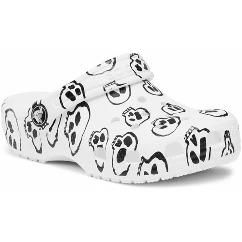 Crocs Natikači Classic Skull Print Clog Kids 209083 White/Black 103