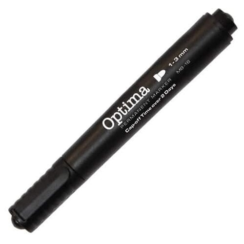 Optima marker crni obli vrh 1kom Slike