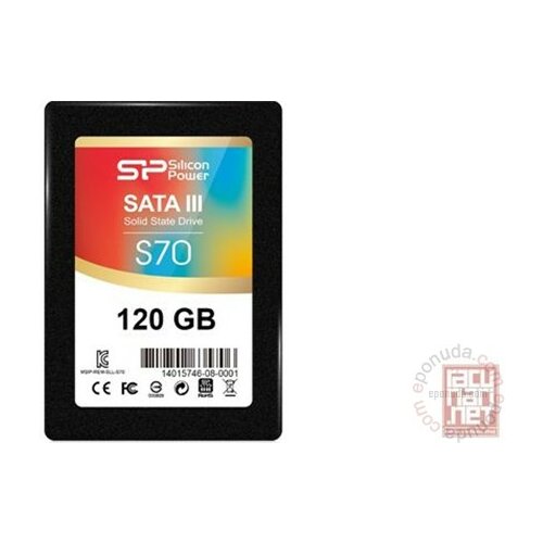 Silicon Power 120GB S70 SP120GBSS3S70S25 SSD Slike